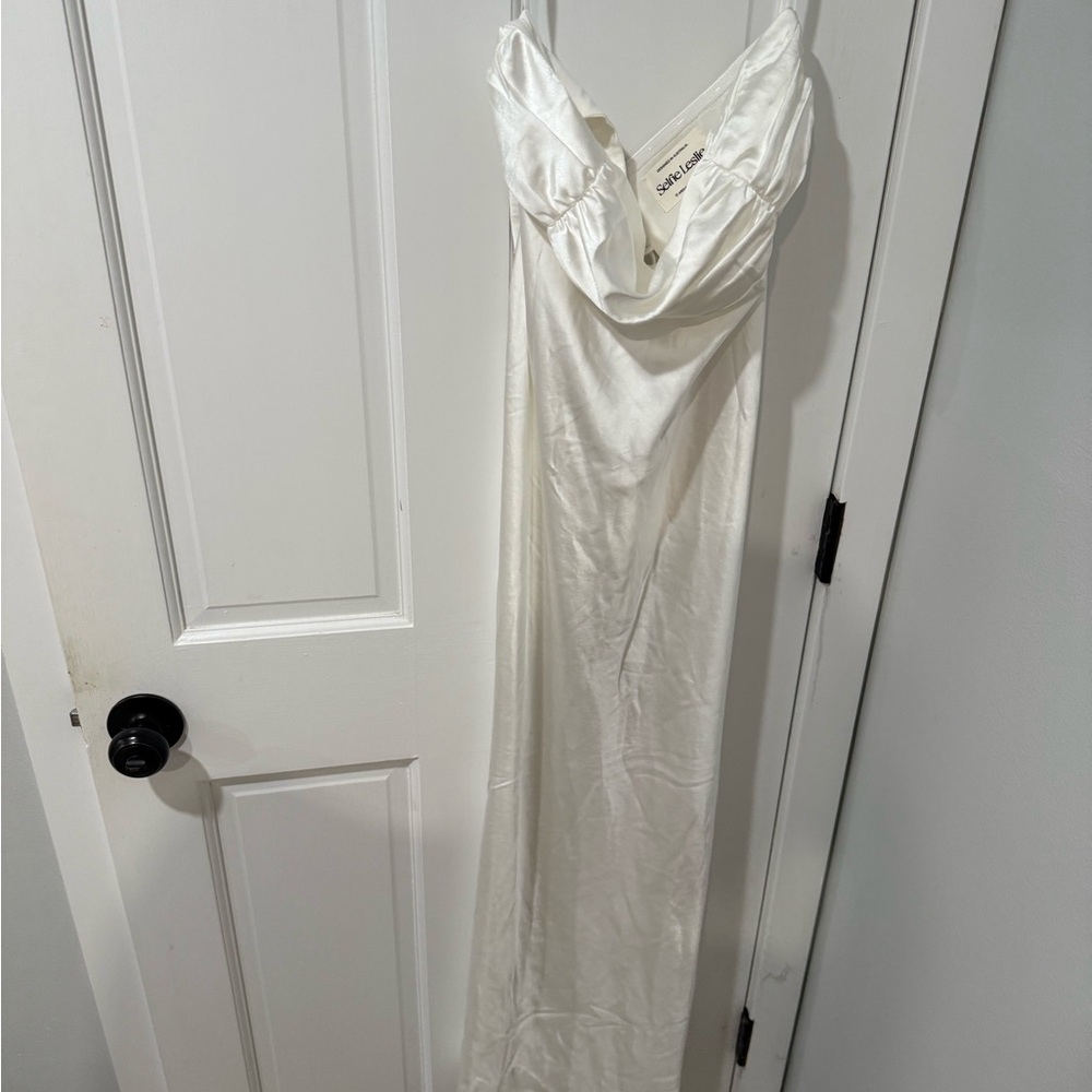 Selfie Leslie White Maxi Dress